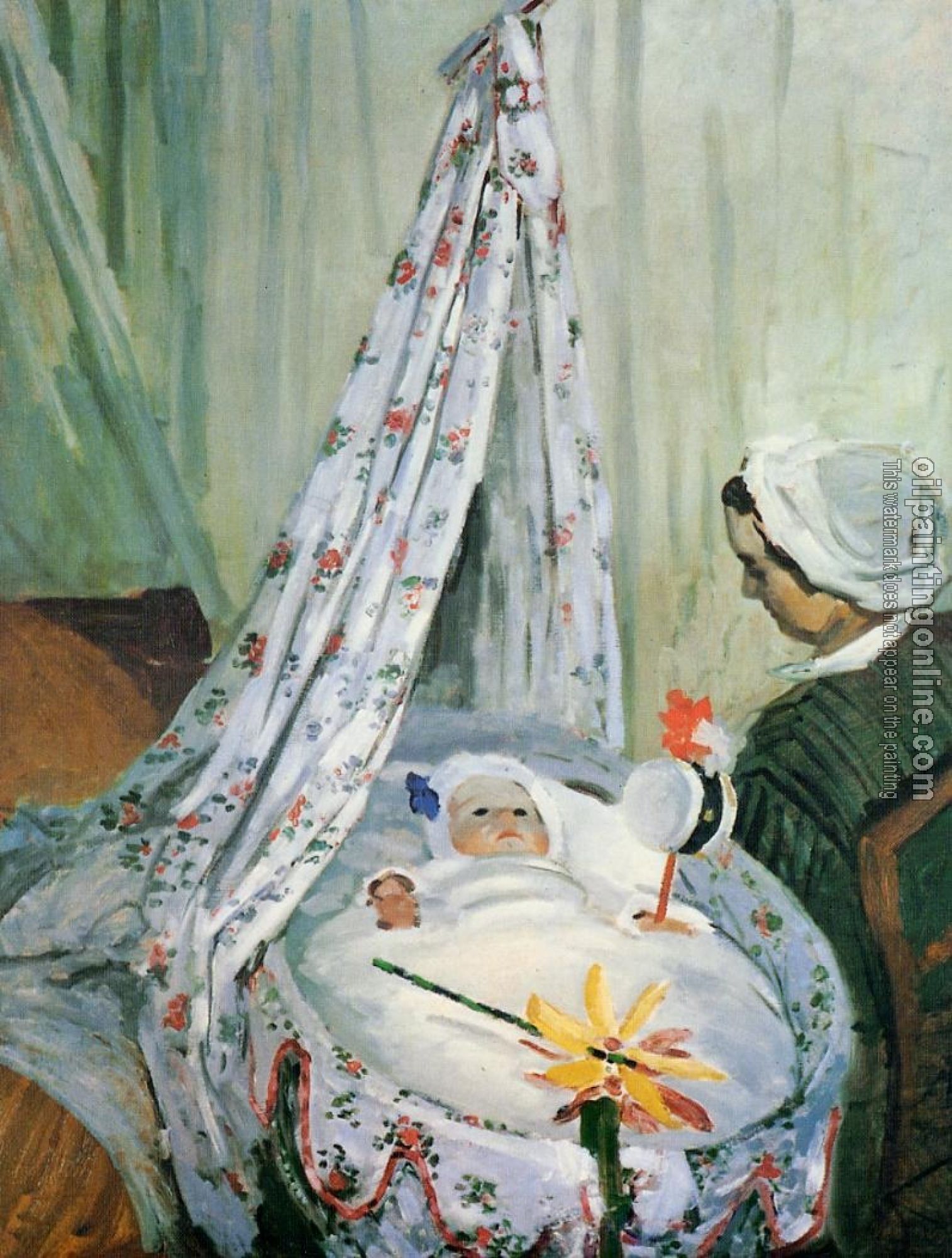 Monet, Claude Oscar - Jean Monet in His Cradle